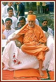 Swamishri during the rituals