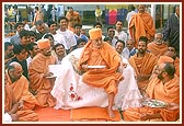 Performing arti during the foundation-stone laying ceremony 