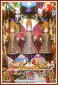 Bhagwan Swaminarayan, Aksharbrahma Gunatitanand Swami and Shri Gopalanand Swami 