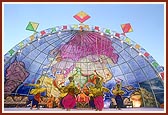 BAPS teenagers perform a colorful traditional dance