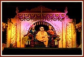 Swamishri during the festival assembly