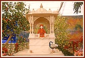Brahmaswarup Shastriji Maharaj in a shrine