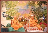Pujya Balmukund Swami addresses the assembly