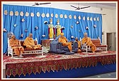 Swamishri during the satsang assembly