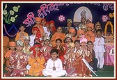 Blessing the welcome dance team of satsangi boys