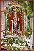 Variety of fresh vegetables offered to Thakorji on Kartak sud Ekadashi (Shakotsav) 