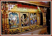 Darshan of Thakorji at the BAPS Swaminarayan Mandir, Dharmaj, on its 25th patotsav (Silver Jubilee Anniversary)