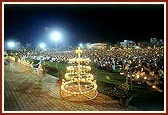 Satsang assembly in Akshar Farm