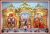 Deities at the BAPS Shri Swaminarayan Mandir