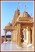 Spiritual serenity and beauty of the mandir