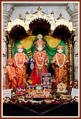 Thakorji adorned to comemorate Pramukh Swami Maharaj's 65th diksha anniversary