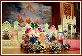 Swamishri's morning puja on Uttarayan day&nbsp;