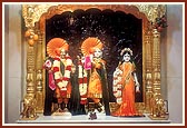 Shri Harikrishna Maharaj and Shri Radha Krishna Dev