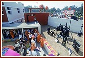 The precincts of BAPS Swaminarayan Vidyamandir