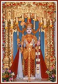 Beautifully adorned Shri Ghanshyam Maharaj