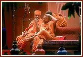 Pujya Ishwarcharan Swami and Pujya Viveksagar Swami