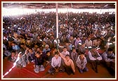 Assembly of tribal devotees