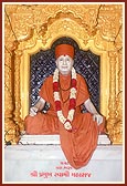 Shri Guru Parampara in new sinhasans