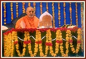 Swamishri during his morning puja