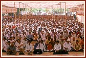Devotees during the 7-day parayan (spiritual discourse)