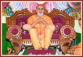 Swamishri blesses the festival assembly speaking about the divine glory of Bhagwan Shri Ram and Bhagwan Shri Swaminarayan