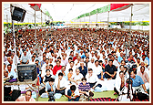 Devotees in the assembly