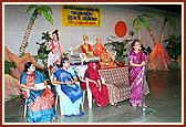 BAPS women's wing perform a cultural program in the mandir auditorium
