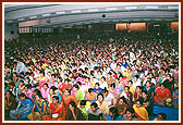 BAPS women's wing perform a cultural program in the mandir auditorium