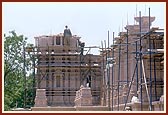 Perspectives of mandir under construction