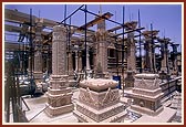 Perspectives of mandir under construction