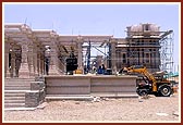 Perspectives of mandir under construction