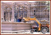 Perspectives of mandir under construction