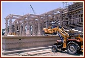 Perspectives of mandir under construction