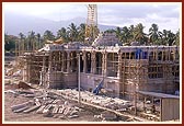 Ongoing construction of BAPS Swaminarayan Mandir, Junagadh