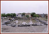 The foundation of new BAPS shikharbaddh mandir 