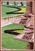 Manicured lawns and gardens almost ready at Akshardham