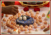 Mahapuja rituals in progress during the diksha ceremony