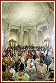 Devotees gathered from across the world and the country for this unique occassion