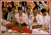 Brahmins performing yagna rituals