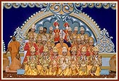 BAPS children with Swamishri after their performance