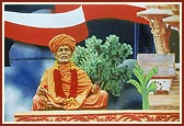 Brahmaswarup Shastriji Maharaj on stage