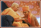 Giving the guru mantra during the sadhu-diksha