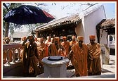 Shrine at Sadguru Nishkulanand Swami's room where he wrote the 'Bhaktachintamani'