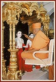 ... netra anavaran ritual of Bhagwan Swaminarayan 