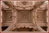 Varieties of ornately carved mandir ceilings