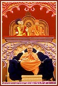 Swamishri blesses the murti-pratishtha assembly 