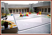 Courtyards of Shri Swaminarayan Vidyamandir, Raisan - A BAPS primary school near Amdavad