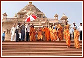 Swamishri in Akshardham