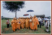 Group photo with sadhus