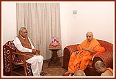 Former Prime Minister of India, Shri Atal Bihari Vajpayee, with Swamishri
